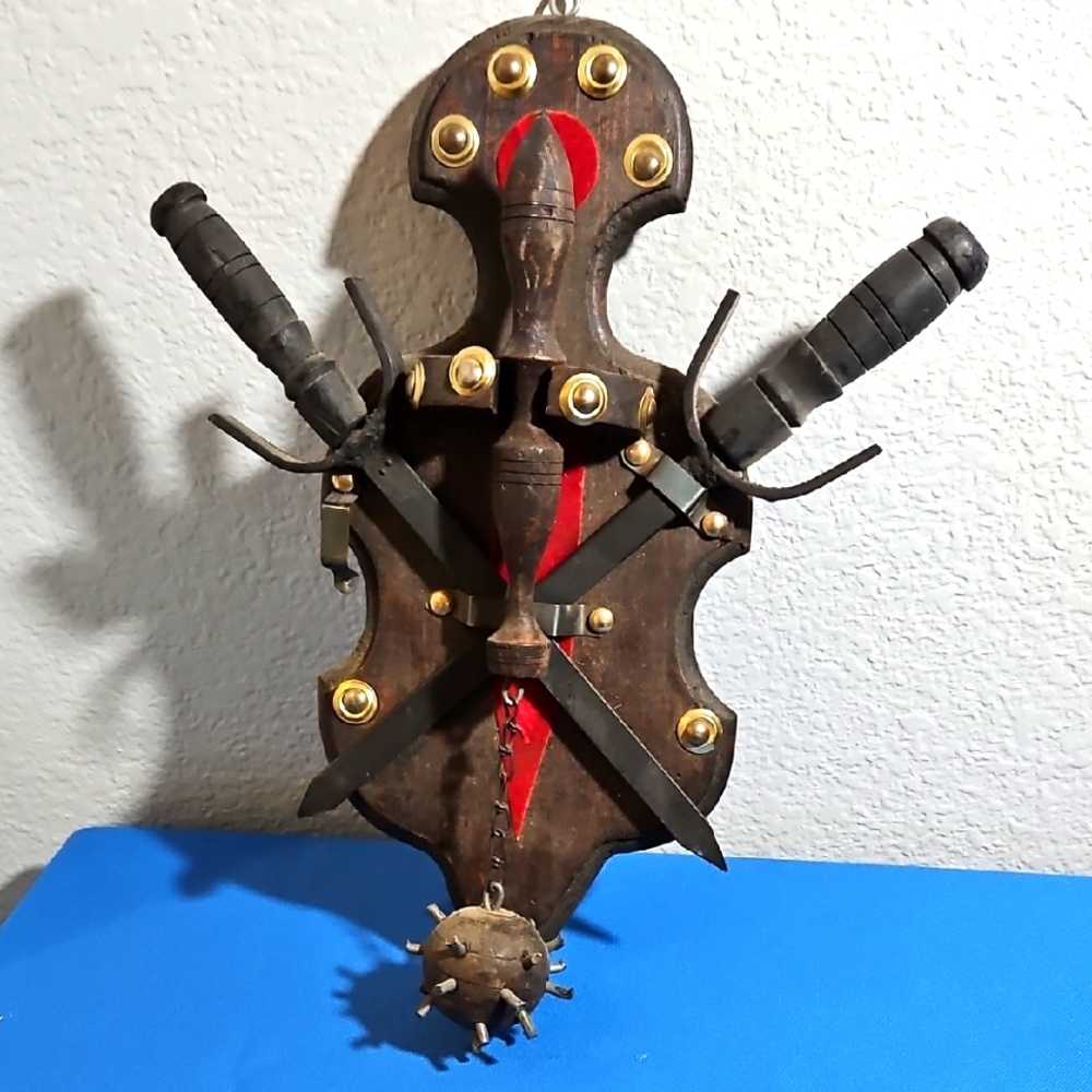 Medieval Wall Art w/Swords & Shield